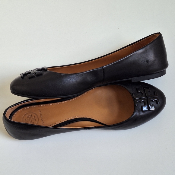 Tory Burch Lowell Ballet Flats | Size 8 | Black Leather - Picture 7 of 11